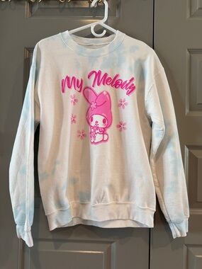 Sanrio My Melody White Crewneck with Pink Graphic
